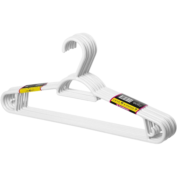 Cabide Sanremo Branco - Leve 6, Pague 5 - Ref. PR9105/6-2