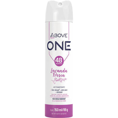 Desodorante Aerossol Above ONE Lavanda Fresca 150ml