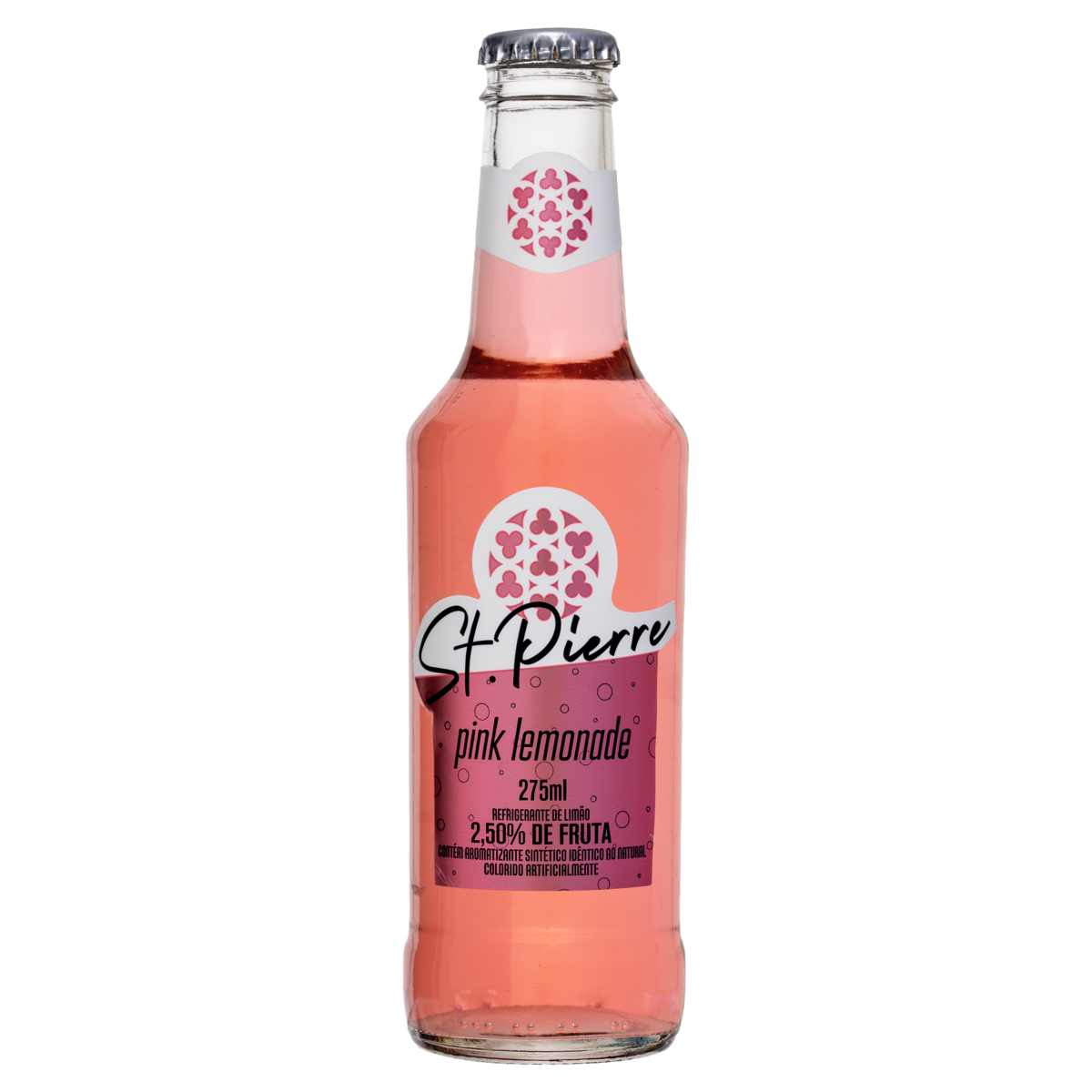 Refrigerante Pink Lemonade St. Pierre Garrafa 275ml