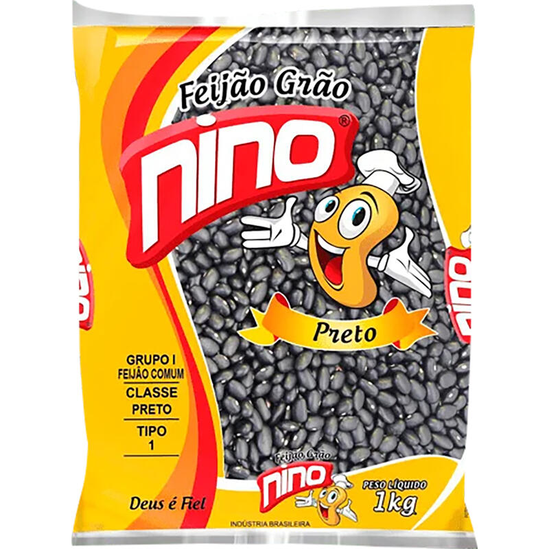 Feijão Grão Nino Preto 1kg