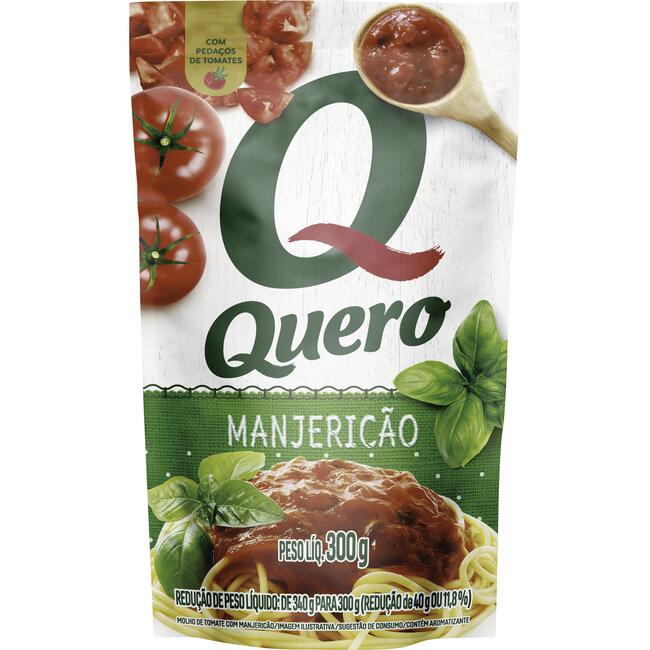 Molho de Tomate Quero Manjericão 300g