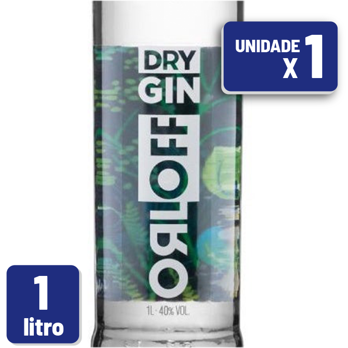 Gin Orloff Dry Garrafa Vidro 1L