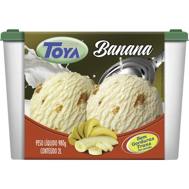 Sorvete Toya Banana 2L