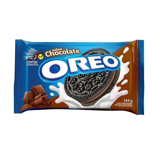 Biscoito Recheado Oreo Chocolate Multipack 144g