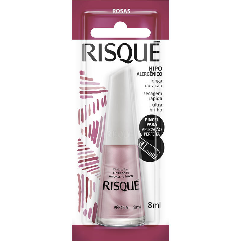 Esmalte Risqué Cintilantes Pérola 8ml