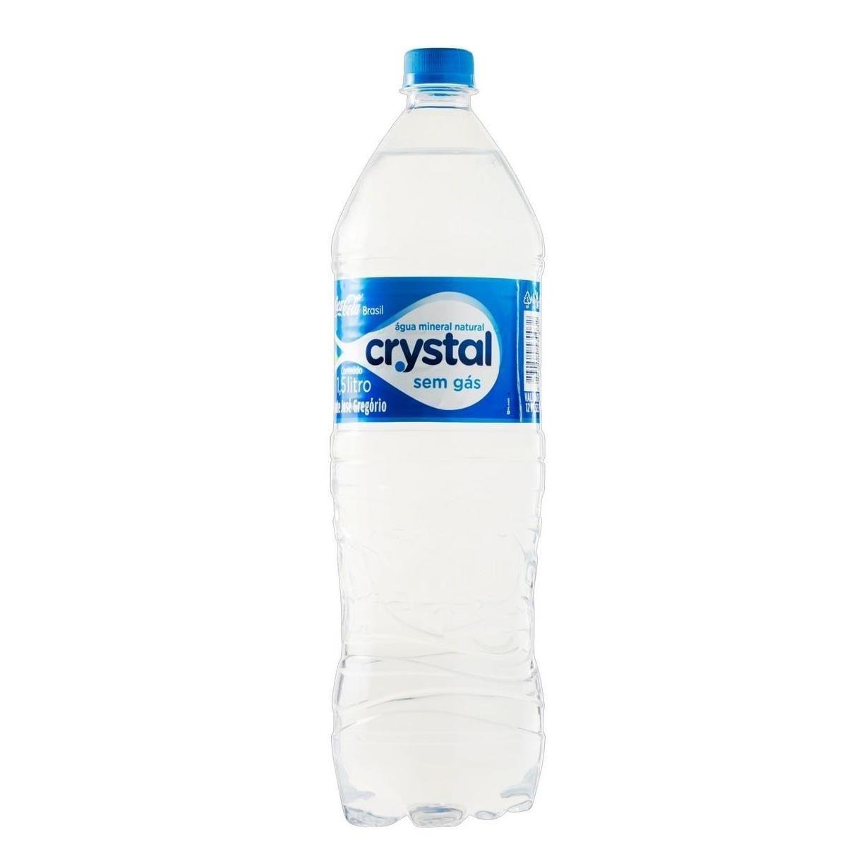 Água Mineral Sem Gás Crystal PET 1,5L - Pack 8 Unidades