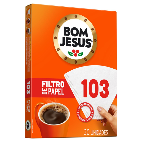 Filtro de Papel Bom Jesus N. 103 - Com 30 Filtros