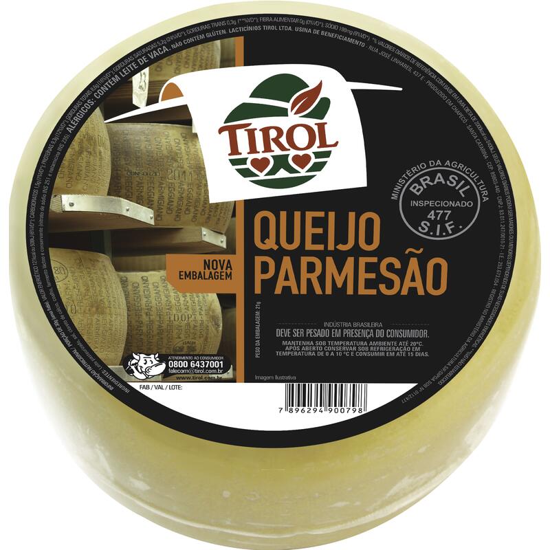 Queijo Parmesão Tirol Preço por quilo na peça