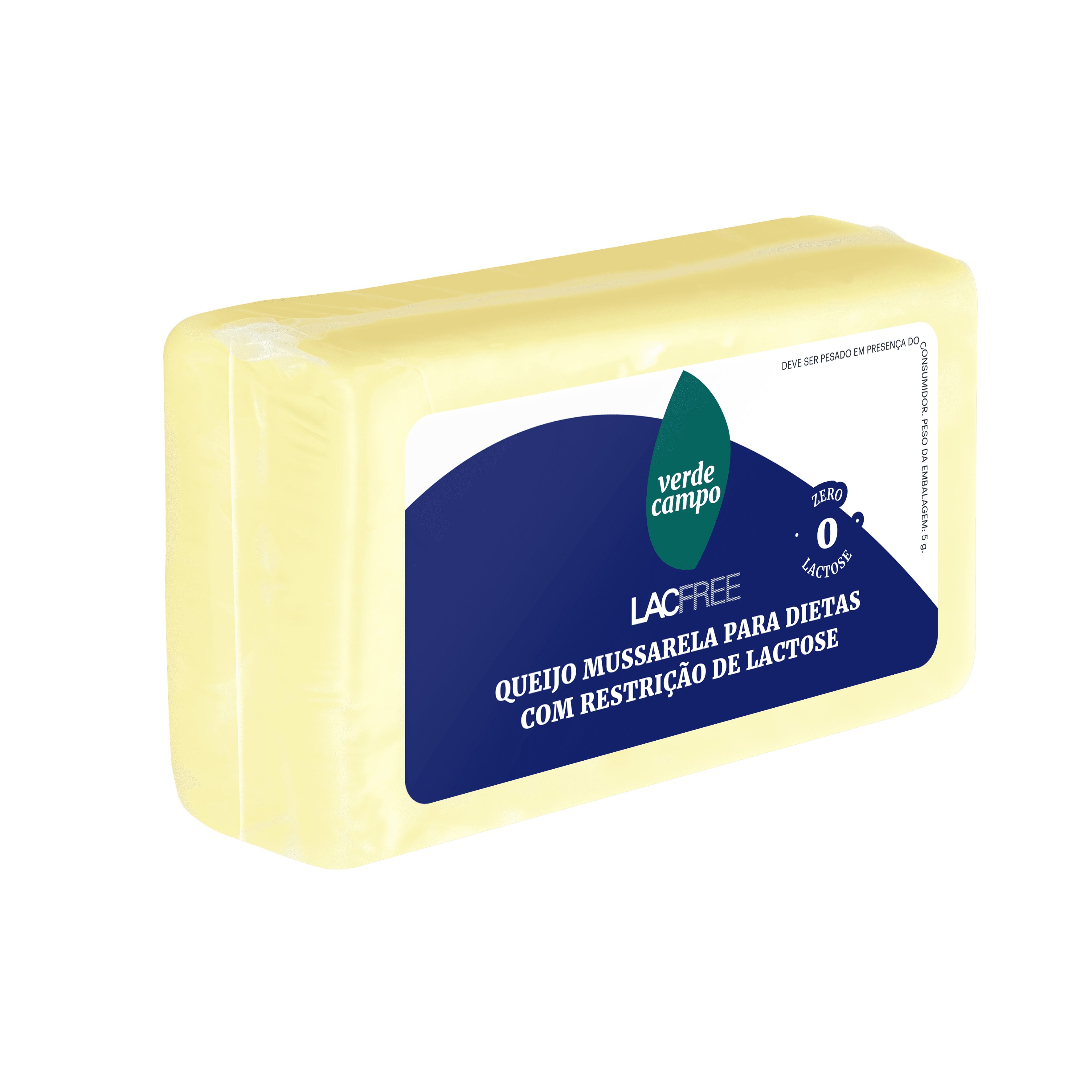 Queijo Verde Campo Mussarela Lacfree Kg