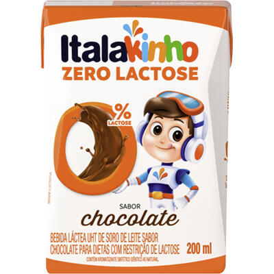 Bebida Láctea Italac Zero Lactose Chocolate 200ml