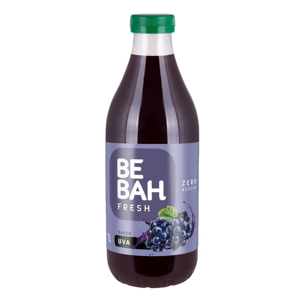 Refresco Bebah 1 Litro - Uva - Pet