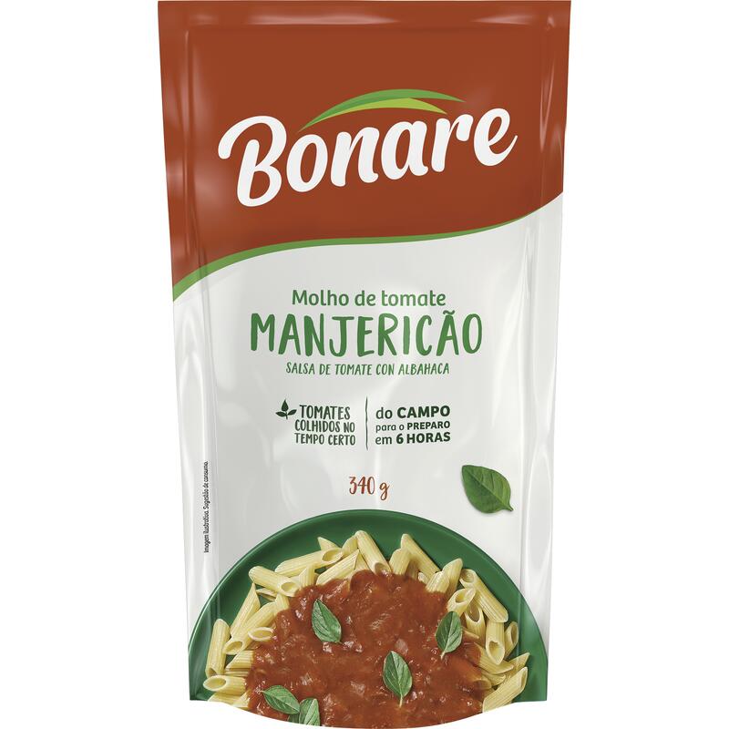 Molho de Tomate Bonare Manjericão 340g