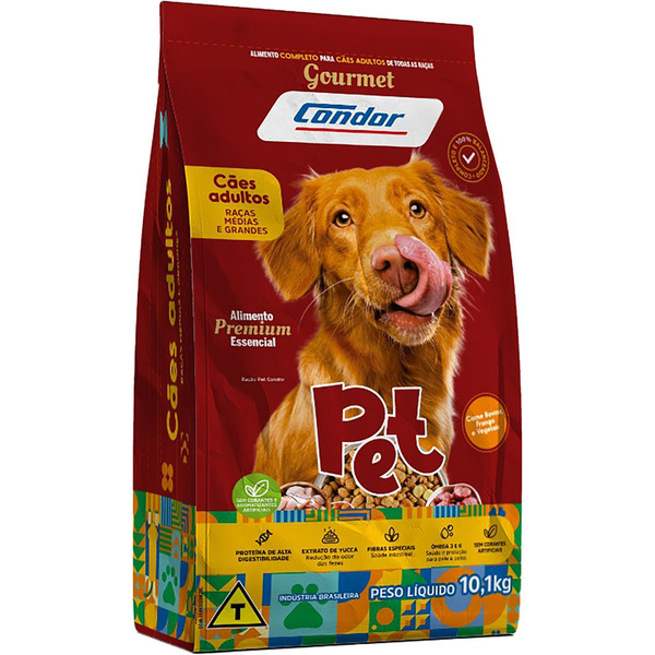 Ração para Cães Condor Pet 10,1kg - Essencial