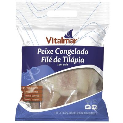 Filé de Peixe Tilápia Vitalmar Congelado 800g