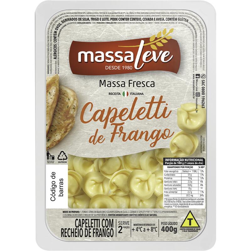 Capeletti Massa Leve Frango 400g