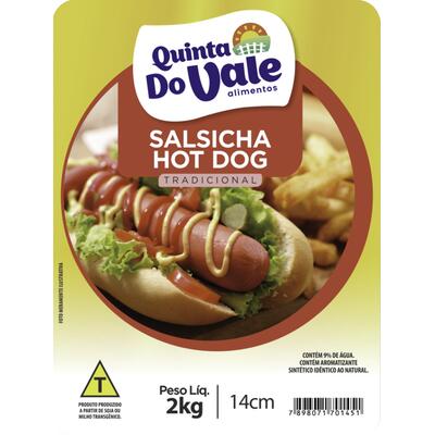 Salsicha Quinta do Vale 14cm Resfriada 2kg
