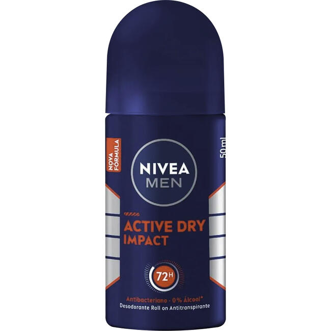 Desodorante Roll-On Nivea Men Active Dry Impact 50ml
