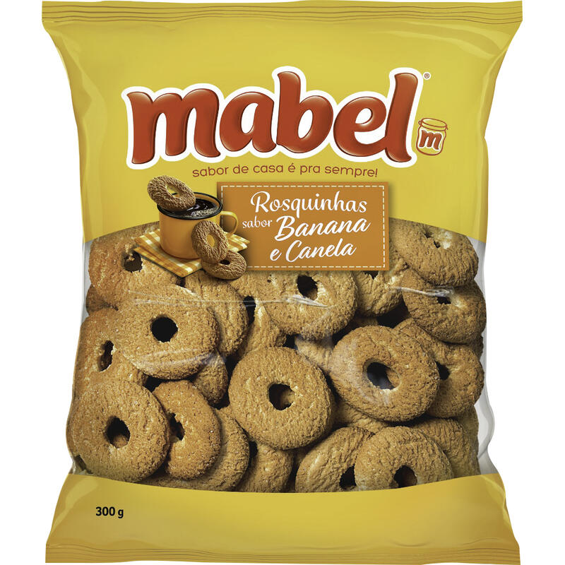 Biscoito Rosquinha MABEL Banana e Canela 300g