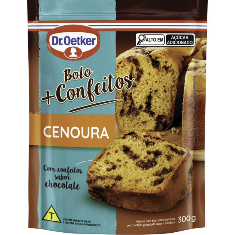 Mistura para Bolo Dr Oetker Cenoura + confeitos 300g