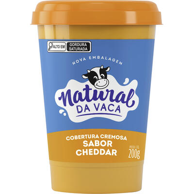 Mistura de Requeijão Natural da Vaca Cheddar 200g
