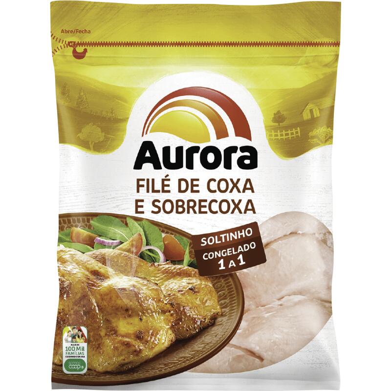 Filé de Coxa e Sobrecoxa Aurora Congelada 3kg