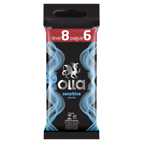 Preservativo Olla Sensitive - Leve 8, Pague 6 Preservativos
