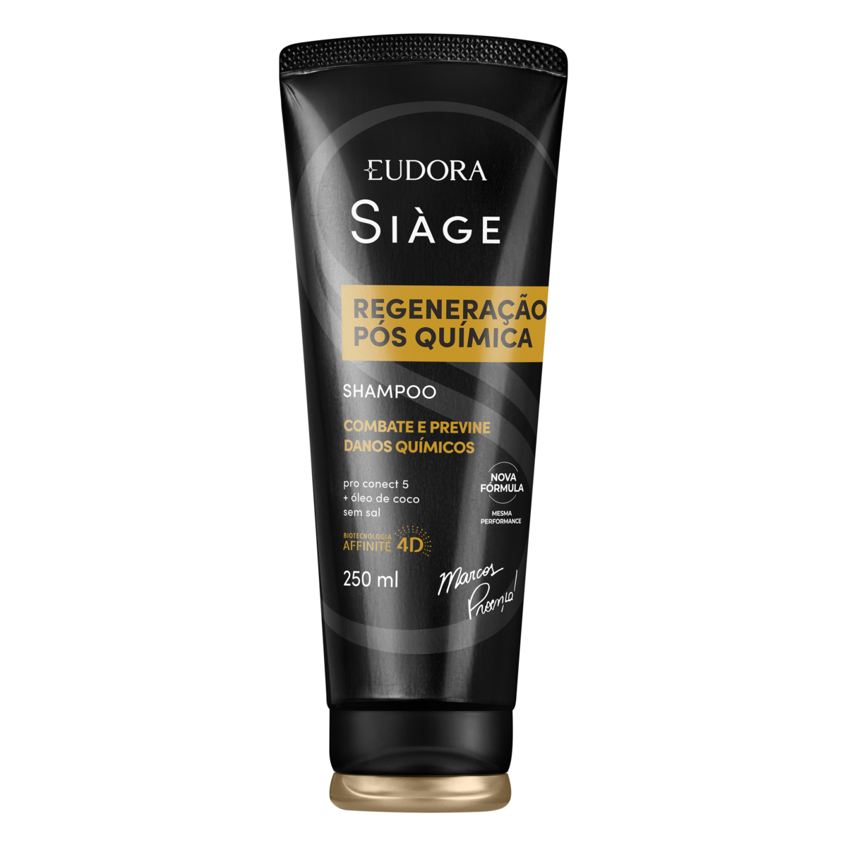Shampoo Eudora Siàge Regeneração Pós-Química Bisnaga 250ml