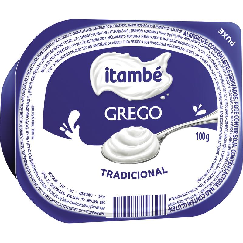 Iogurte Grego Itambé Integral 100g