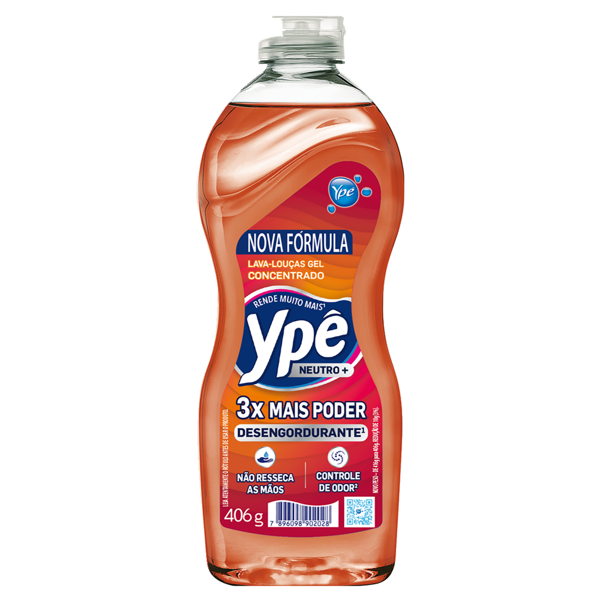 Detergente Concentrado Ypê Neutro+ 416g