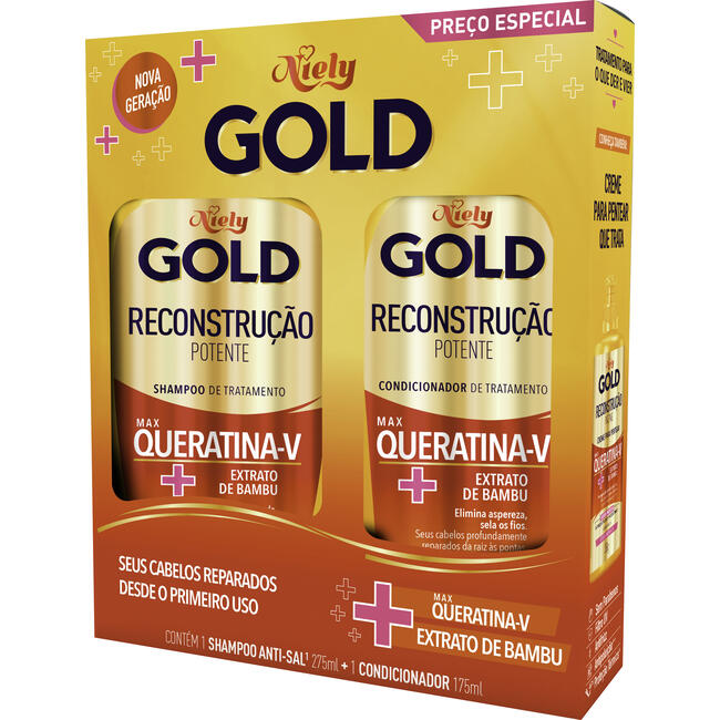 Kit Niely Shampoo+Condicionador Queratina