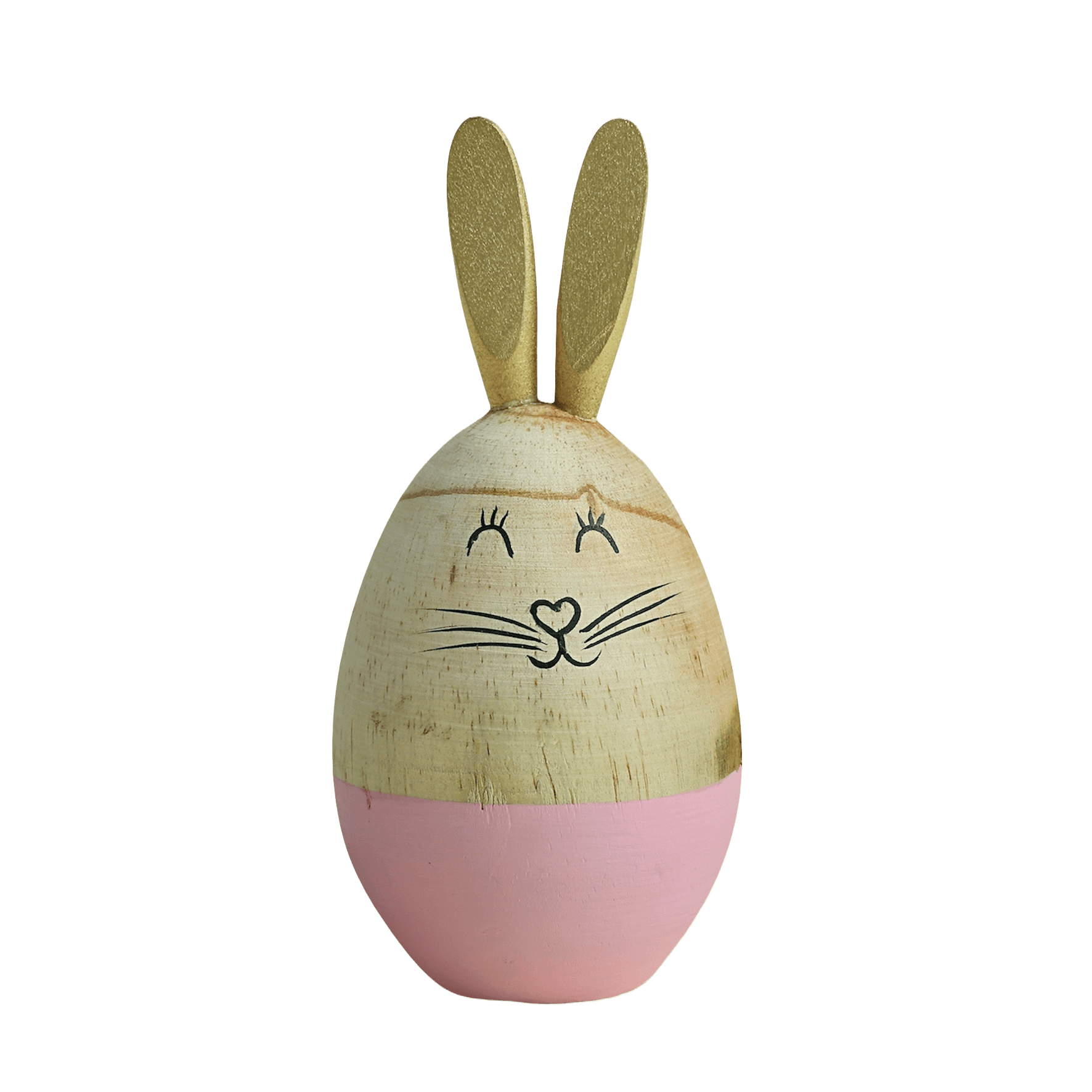 Enfeite de Ovo Easter MDF Rosa 14x6cm - A\CASA