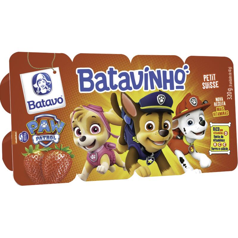 Petit Suisse Batavo Patrulha Canina Morango 320g