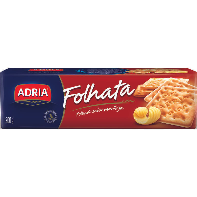 Biscoito Adria Cracker Folhata 200g