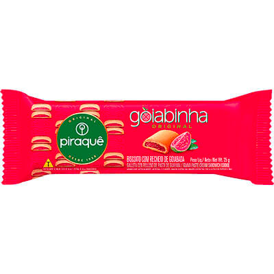 Biscoito Piraquê Roladinho Goiabinha 25g