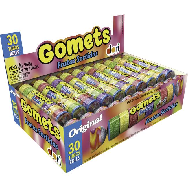Bala de Goma Dori Gomets Frutas Sortidas 30 un
