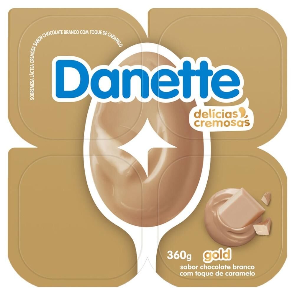 Sobremesa DANETTE Chocolate Branco com Caramelo 360g