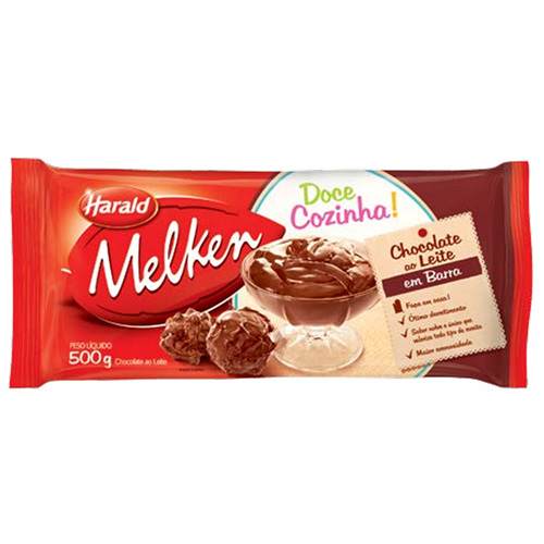 Chocolate Harald Melken Ao leite 500g