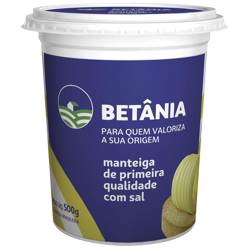 Manteiga Betânia Com sal 500g