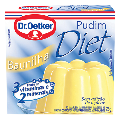 Pó para pudim DR OETKER baunilha diet 25g