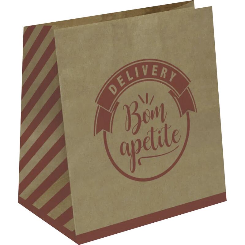 Saco de Papel Delivery Cromus Impresso - G 50 un