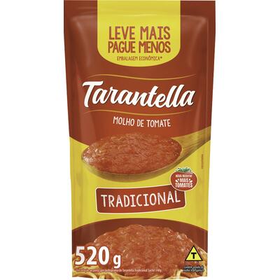 Molho de Tomate Tarantella Tradicional 520g