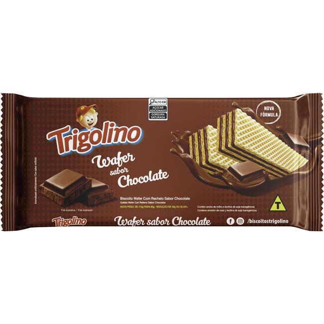 Biscoito Wafer Trigolino Chocolate 80g