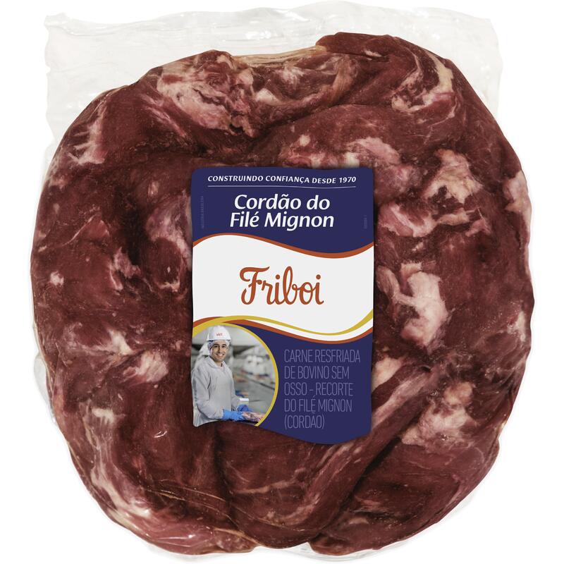 Cordão do Mignon Bov Friboi Cong Preço por quilo na peça