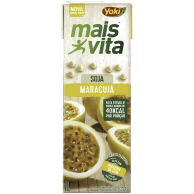 Alimento Mais Vita Yoki À Base de Soja Maracujá 1L