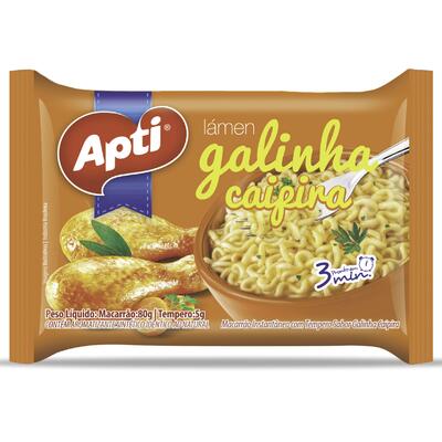 Macarrão Instantâneo Apti Galinha Caipira 85g