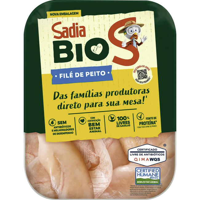 Filé de Peito de Frango Bio Sadia Congelado 1kg