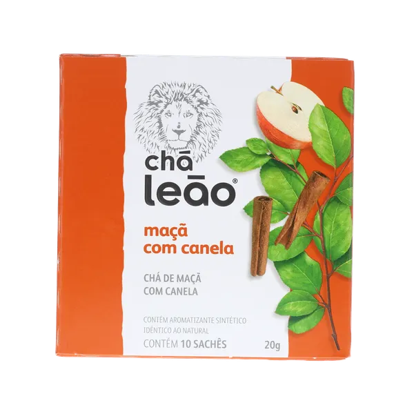 Chá Leão 30g - Maçã com Canela - Com 10 saquinhos