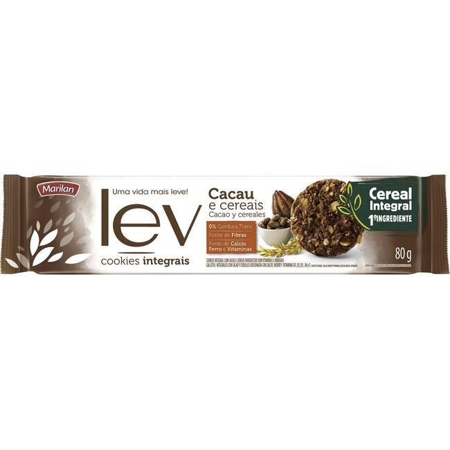 Biscoito Marilan Cookies Cacau e cereais 80g