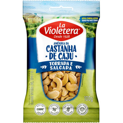 Castanha de Caju La Violetera Torrada e Salgada 100g