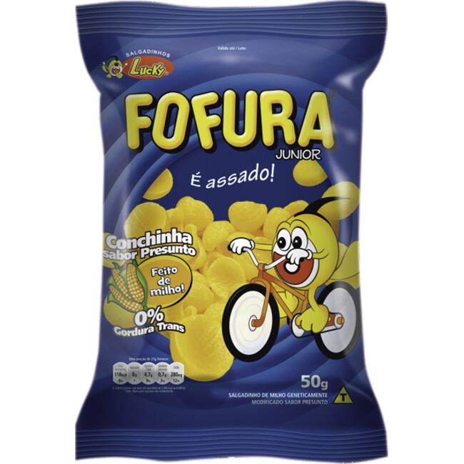 Salgadinho Lucky Fofura Jr Presunto Pacote 50g